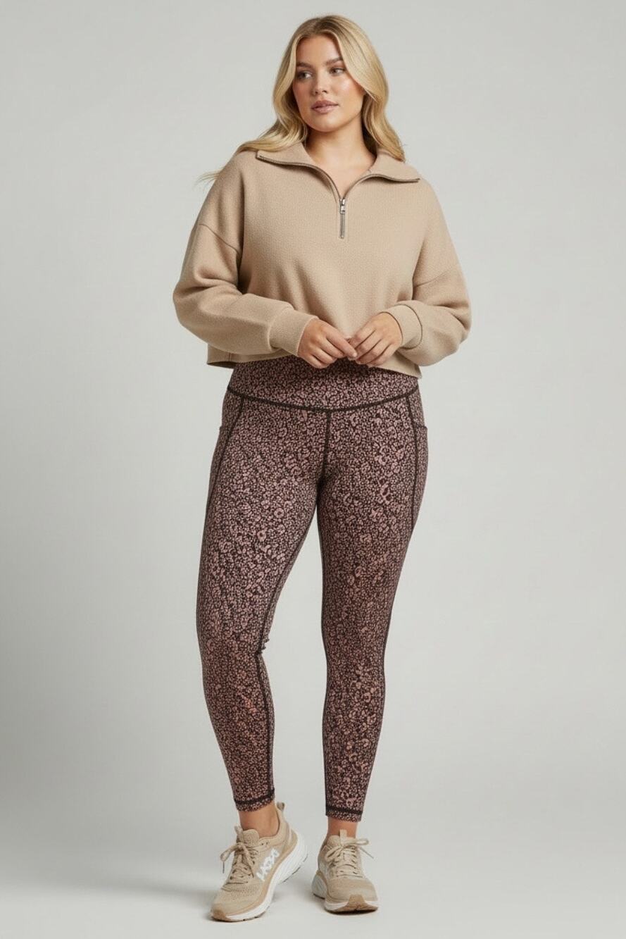 Old Navy PowerSoft Leopard Print 7/8 Leggings Women’s XXL High Rise Activewear